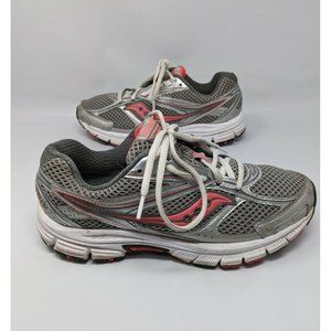 Saucony Grid Cohesion 8 Athletic Running Training Shoes Womens 9.5 Grey Coral